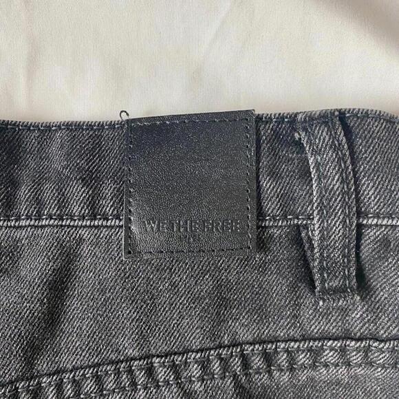 Free People Brea Cut off High Rise Mini Skirt - Picture 3 of 4